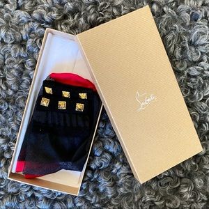 NEW, Authentic- Christian Louboutin Socks- NIB